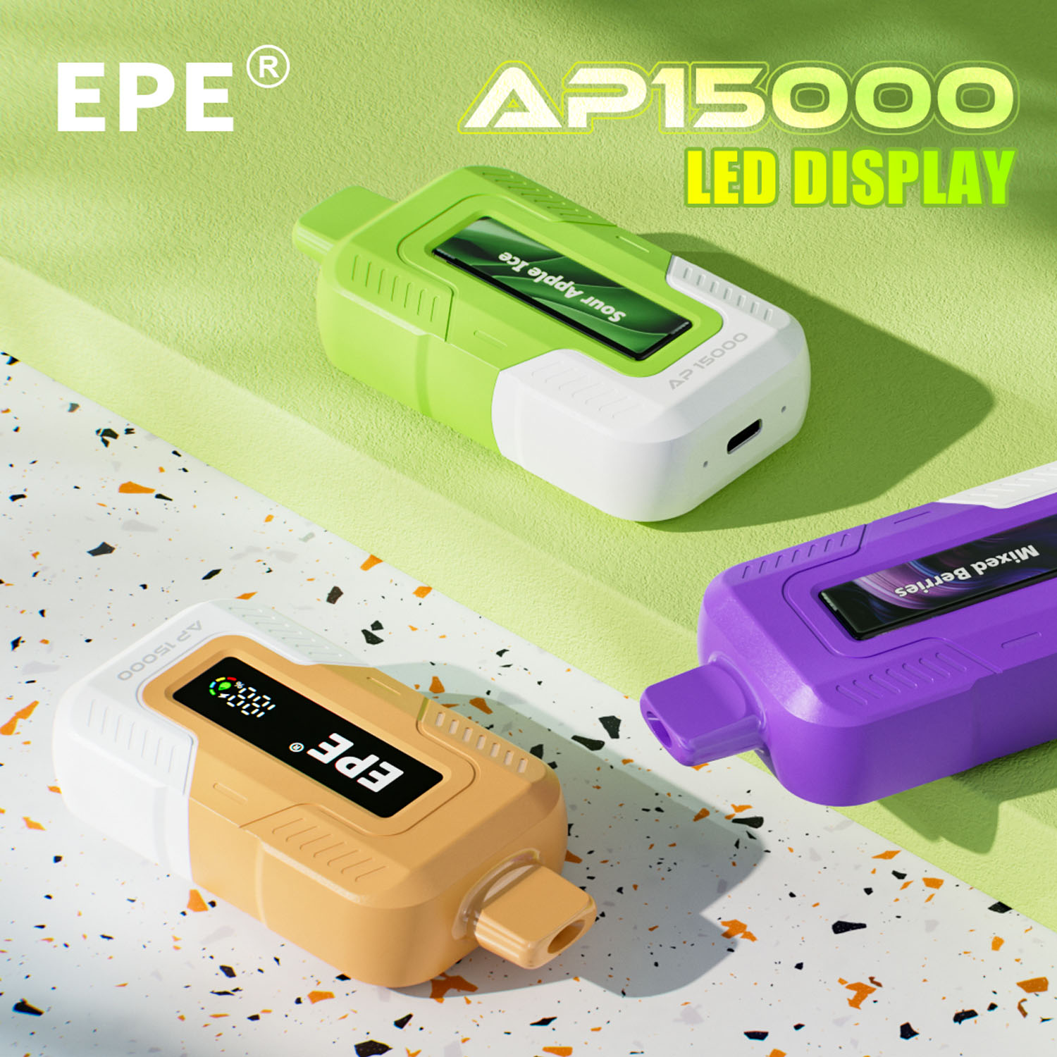 EPE® AP15000 PUFFS LED Series Vape