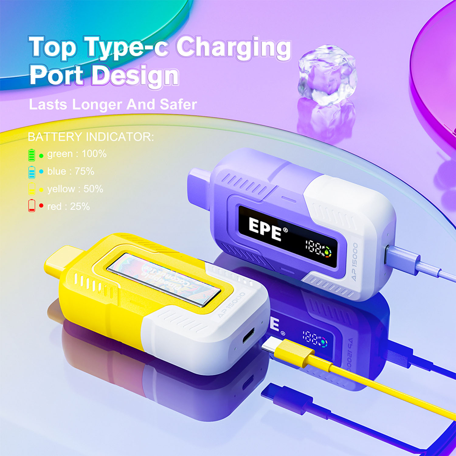 EPE® AP15000 PUFFS LED Series Vape