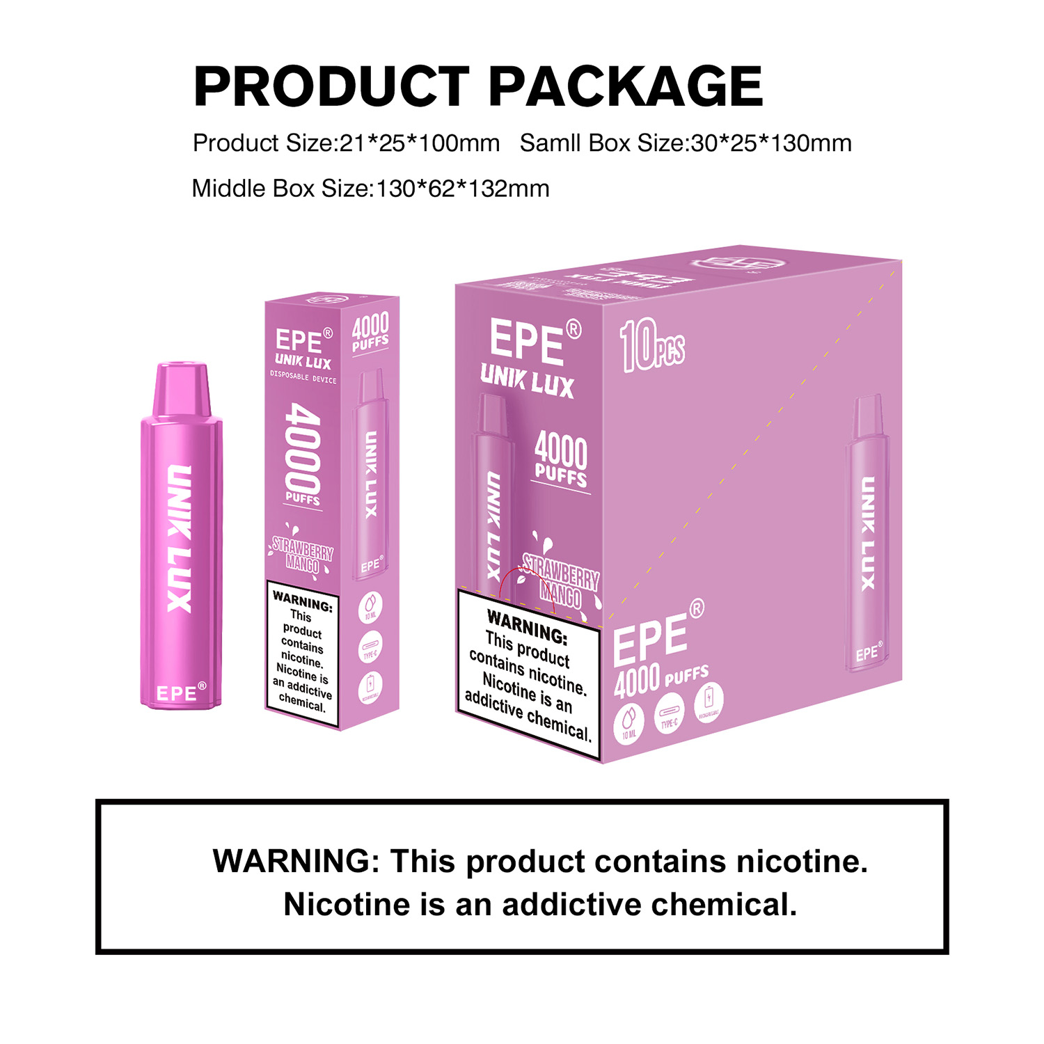 EPE® AP4000 PUFFS Series Vape