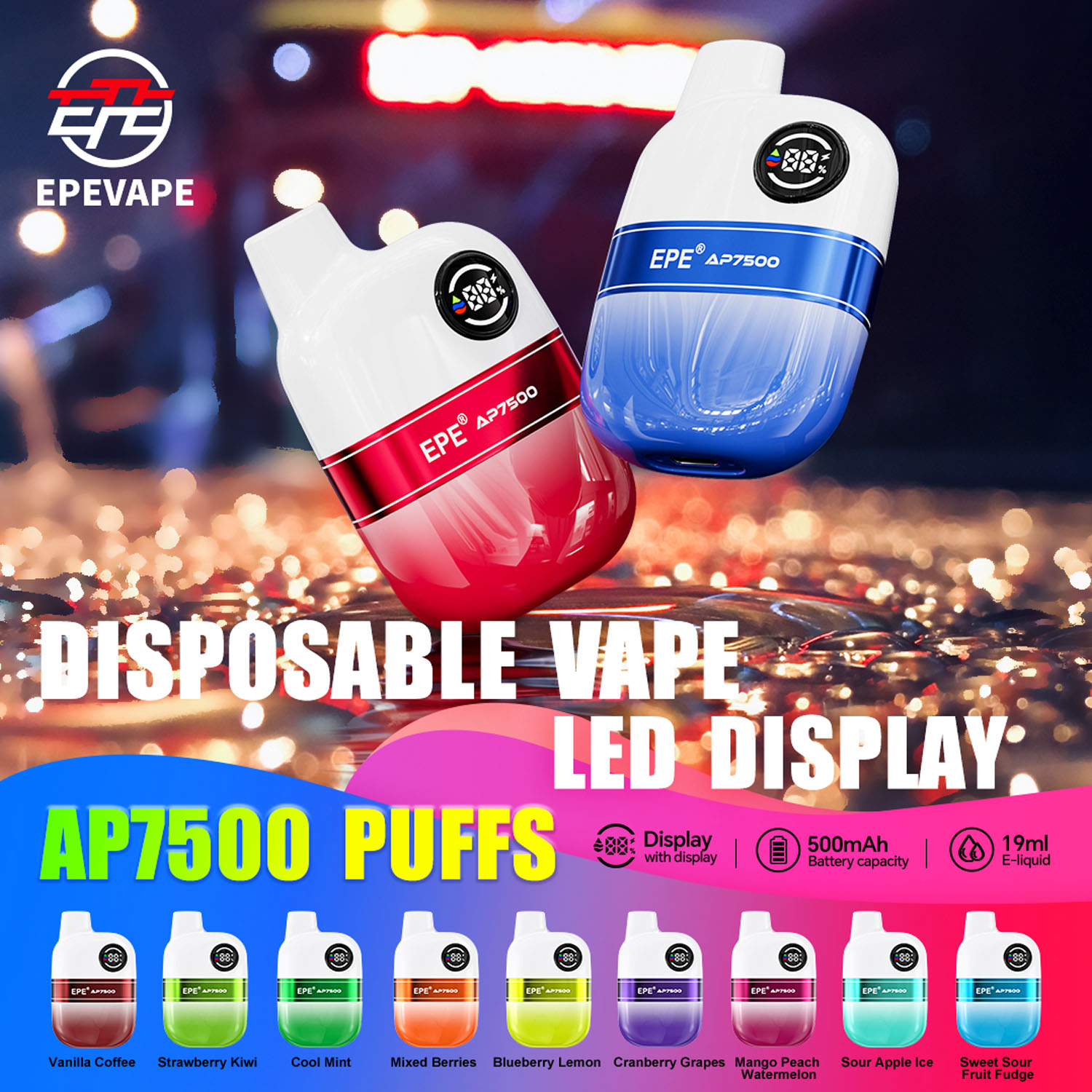 EPE® AP7500 PUFFS Series Vape